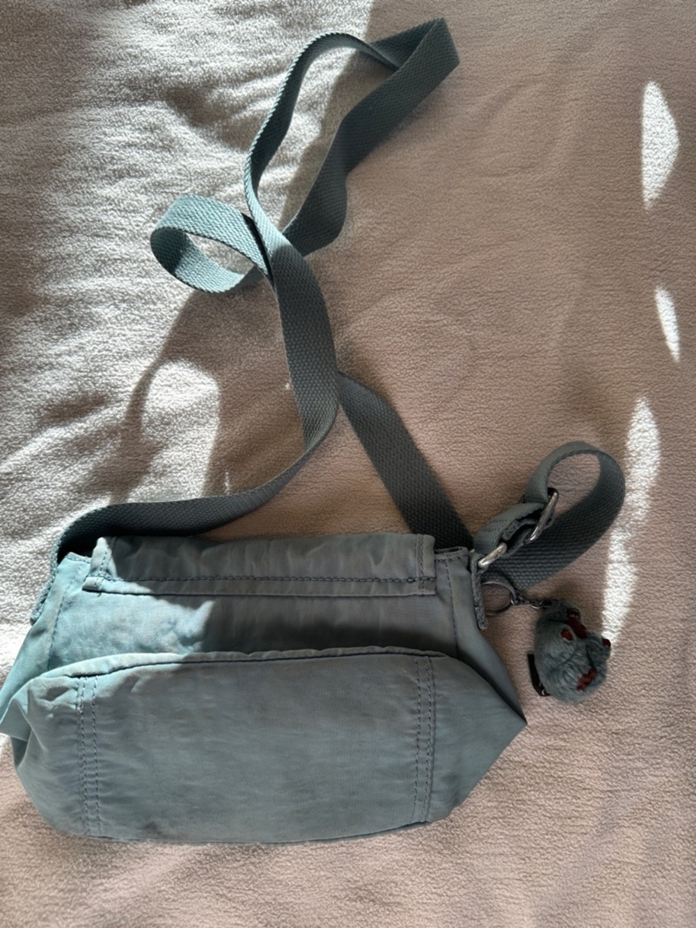 Kipling Teal Crossbody Bag with Front Zip Pocket